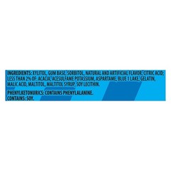 Trident Vibes SOUR PATCH KIDS Blue Raspberry Sugar Free Chewing Gum 40 Count