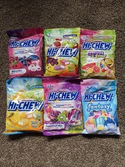 6 Piece Morinaga Premium Hi-Chew Japanese Candy Exotic Candy/Snack Bundle