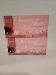 2 Boxes Queen Anne Milk Chocolate Covered Cordial Cherries Candy-20 Pieces