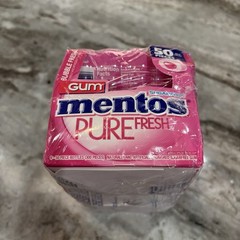 Mentos Pure Fresh Bubble Fresh Sugar-Free Gum 50 Pieces Each 6 Pack 300 Total