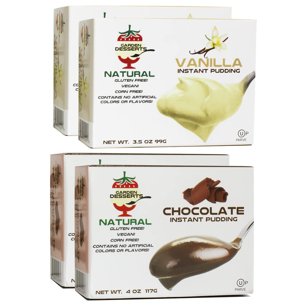 Chocolate & Vanilla Instant Pudding Mix – All Natural Pudding Mix by Garden