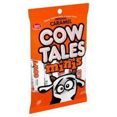 Goetze’s Mini Vanilla Cow Tales, Original Caramel Minis, 4oz (3 Pack)
