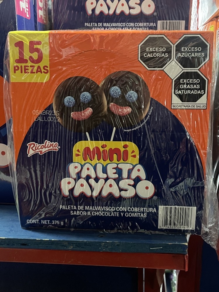 Paleta Payaso Mini Ricolino 15 Pck Free Shipping