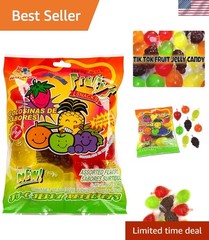 JU-C Jelly TikTok Candy 11.3oz – 9 Fun Fruit Gel Treats for Viral Challenges