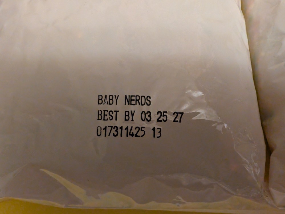 NIB Sealed 2 Pack Baby Nerds Total Weight 2lbs 1.4 Oz Best By 3/25/27