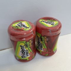 Trident Vibes SOUR PATCH KIDS Redberry Sugar-Free Chewing Gum, 40 Piece Bottle