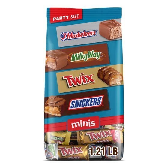 Mars Mixed Snickers, Twix, Milky Way, & 3 Musketeers Minis Chocolate Bars – 19.4