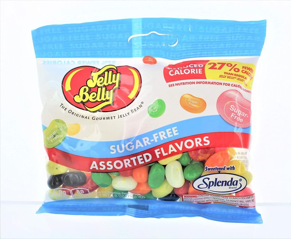 Sugar Free Assorted Flavor Jelly Beans 2.8 Oz Bag (3 Pack)