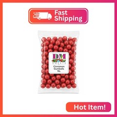 Hot Spicy Sweet Cinnamon Gumballs – 1 lb of Fresh Declious Bright Red Candy Gum