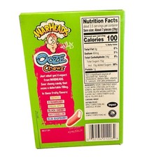 Warheads Ooze Chewz Gummi Candy Chews 3.5 Ounce Theater Box 12 Count Box BB 0426