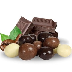 Gourmet Chocolate Covered Espresso Beans Medley by Its Delish , 3 LBS Jumbo Jar