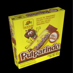 Pulparindo De La Rosa Hot Salted Tamarind (20 Count) box