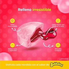 Bubbaloo Adams- goma de mascar 47 pz- sabor Fresa