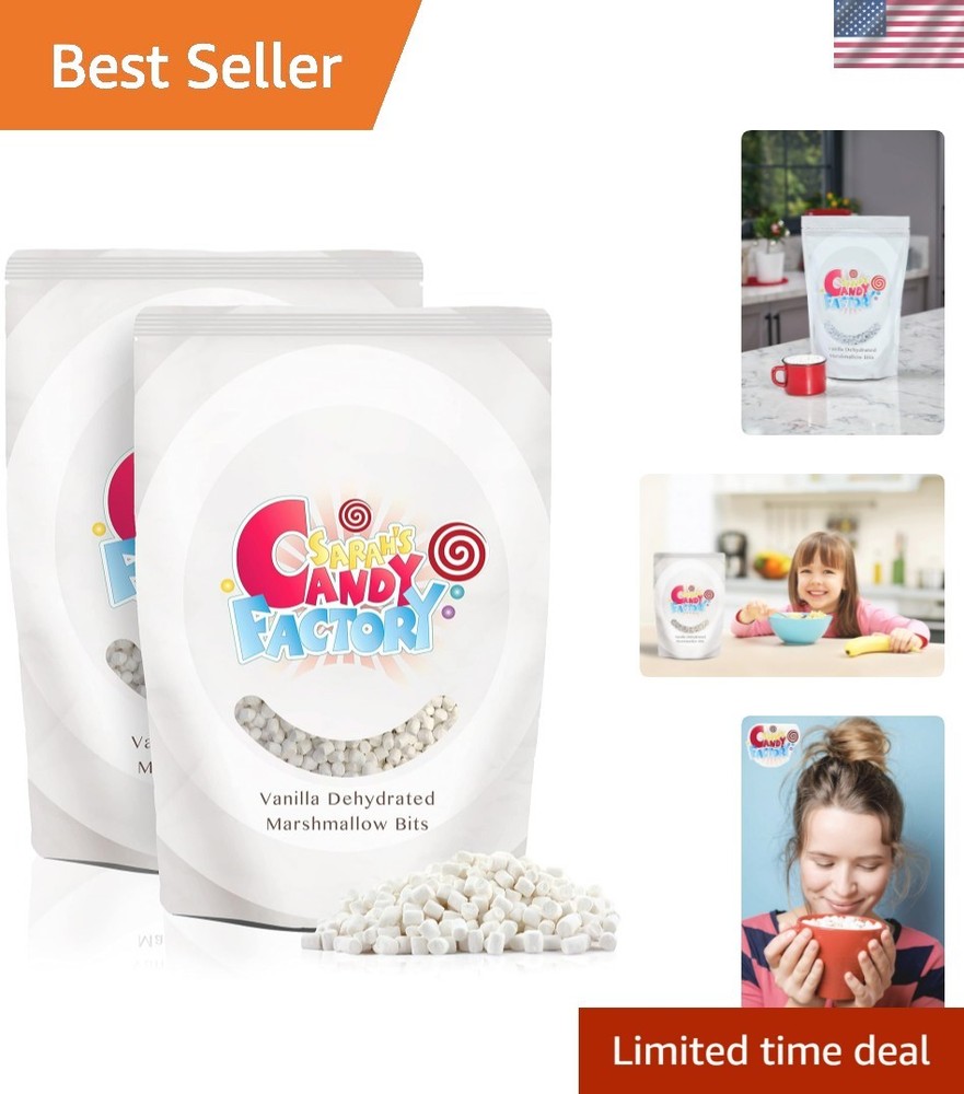 2lb Resealable Bag of Vanilla Dehydrated Mini Marshmallow Bits – Perfect Topping