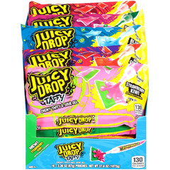 Taffy Variety Pack, Assorted Flavors Sweet Chewy Candy with Sour Gel Pen, 2.36 O