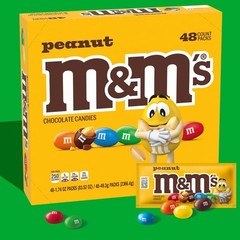 Peanut Chocolate Candy for Parties – 48 Individually Wrapped