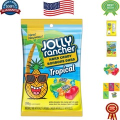 Tropical Hard Candy 198g/7oz – Assorted Fruit Punch, Pineapple & Lime Delights