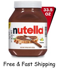 Nutella Hazelnut Spread with Cocoa for Breakfast, 33.5 oz Jar