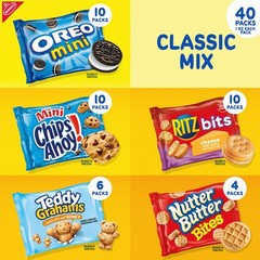 Nabisco Classic Mix Variety Pack 40 pk – Cookies & Crackers Snack Assortment