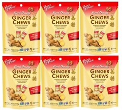 Prince of Peace Ginger Chews with Blood Orange 4 oz ( Pack of 6 )~1/01/2026