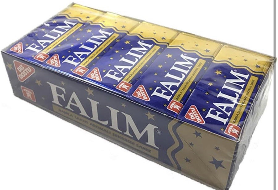Falim Sugarless Plain Gum, Mastic flavored (20 Pack (100 Pieces)) No sugar added
