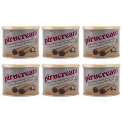 Pirucream Cream Filled Rolled Wafer. Chocolate and Hazelnut. 10.59 oz. Pack of 6