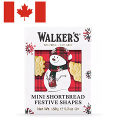 Walker’s Shortbread Snowman Mini Festive Shapes Holiday Box, Pure Butter 5.3 Oz