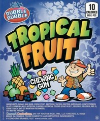 Dubble Bubble ‘TROPICAL FRUIT’ Chicles Bubble Gum – Chiclets Chewing Gum – 1 LB