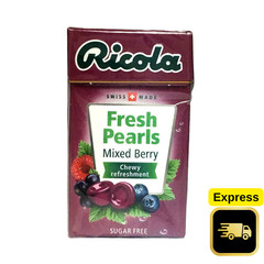 10 pcs Ricola Herbal Sugar Free Fresh Pearls Lemon Mint Chewy Refreshment (25g)