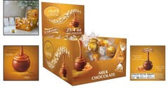 Gourmet LINDOR Caramel Chocolate Truffles, 25.4 oz. Luxurious Treat, 60 Count