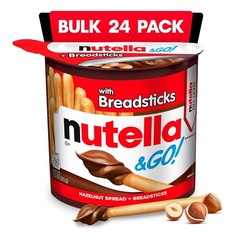 Delicious Hazelnut Chocolate Spread Cups with Breadsticks – 24 Count for Sharing