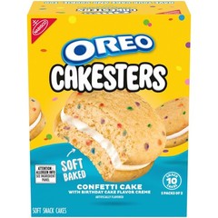 OREO Cakesters Confetti Cake Soft Baked Snacks 5 Count