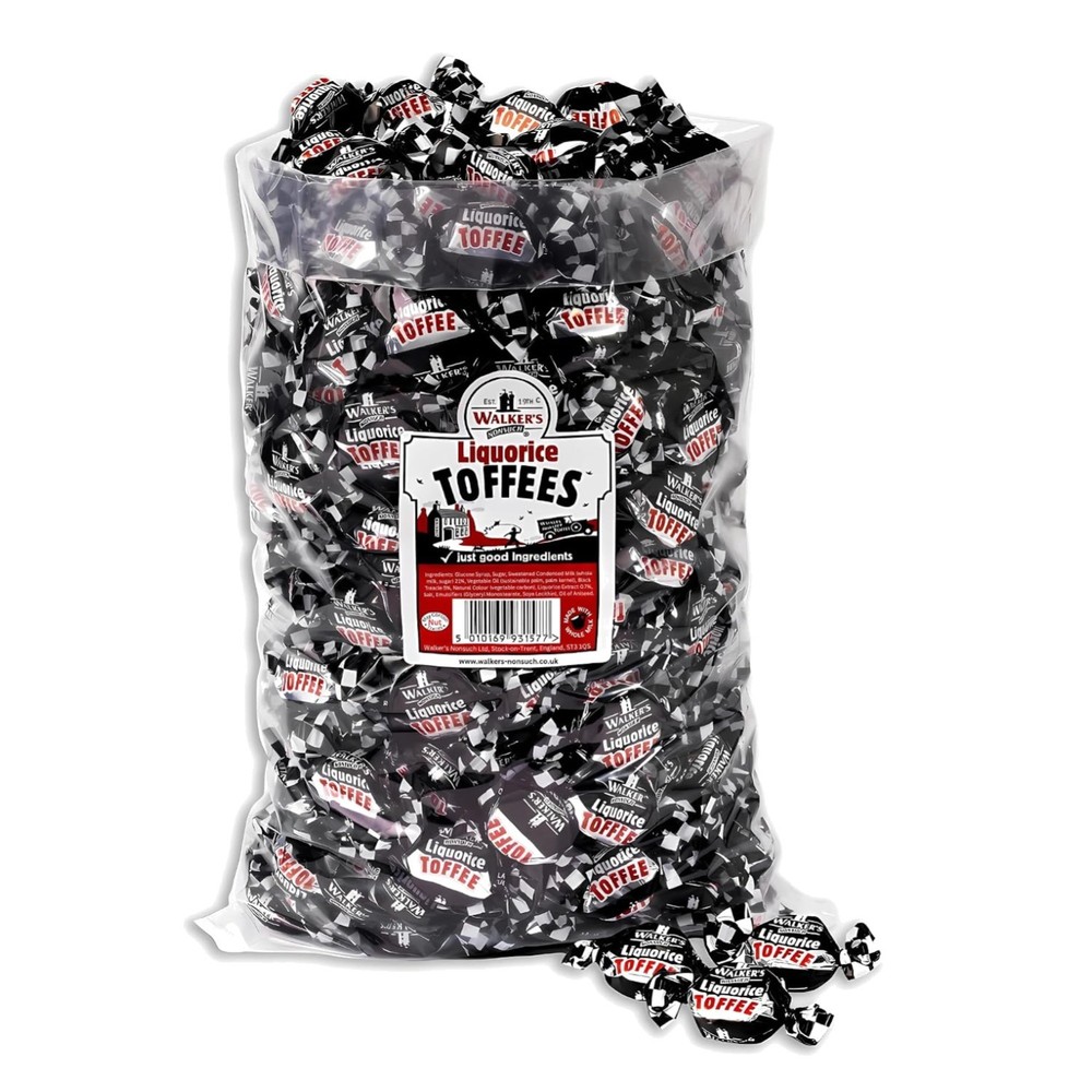 Traditional British Licorice Toffees – Individually Wrapped