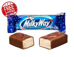 Milky Way Minis – Milk Chocolate Candy with Fluffy Nougat Filling, Import