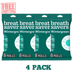 (4Pack) Breath Savers Wintergreen Flavored Sugar Free Breath Mints, 0.75 oz 8 t