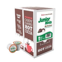 Tootsie Roll Junior Mints Hot Cocoa Pods, Compatible with Keurig K Cup Brewers,