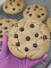 Handmade Fresh Baked Chocolate Chip Cookies, Giant Cookies, Soft Baked Cookies