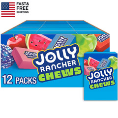 Chews Assorted Fruit Flavored Candy Box, 2.06 Oz (12 Count)