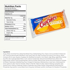 HOSTESS HONEY BUN DONETTES (36 DONUTS) – ASSORTED CUPCAKES (6) – Tea Bags (2)
