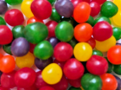 FIVE POUNDS- Assorted FRUIT SOURS- Sour Fruit Flavored Balls- Chewy Candy Balls