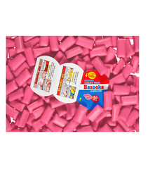Bazooka Sugar Free Bubble Gum – 60 Count To Go Cup Pack of 6 Pink Chewing Gum