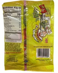 3 Warheads Sour Taffy 12ct/Bag 3.59oz ea Black Cherry+Green Apple+Mystery Candy
