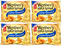 Werther’s Original Chewy Caramel Candy Perfect For Baking 10.8 oz-Pack of 4 Bags