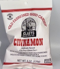 SHIP 24HR-Claeys Old Fashioned Cinnamon Hard Candy 6oz Bag Retro Spicy Sweet USA