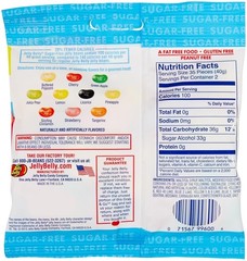 Sugar-Free Jelly Beans Assorted Flavors, 12-Pack, 2.8 oz Bags