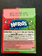 Nerds Candy, Watermelon & Wild Cherry Flavor, 1.65 Ounce Treat-Size Theater