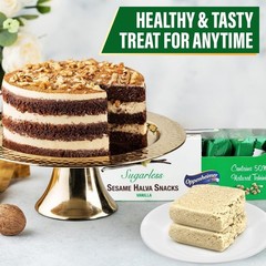 Melt-in-Your-Mouth Sugarless Halva Snacks in Vanilla – Israeli Treats 11 Count