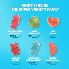 Sour Gummy Candy Variety Pack – Keto-Friendly, Gluten-Free, Vegan Snacks for Kid