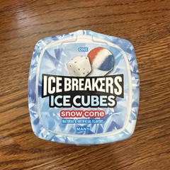 Ice Breakers Ice Cube Snow Cone 40-Piece Bottle New