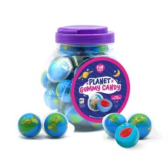 Earth Planet Gummy Balls – 19 Ounce Jar (30 Count) – Strawberry 19 ounces